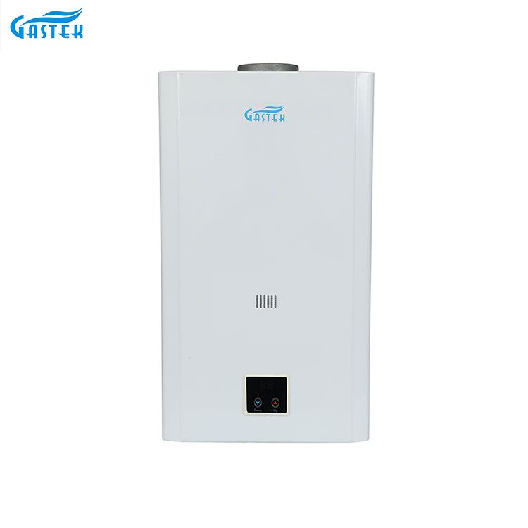 စဉ်ဆက်မပြတ် အပူချိန် 10L 12L 16L 18L Flue အမျိုးအစား LCD Panel Wall Mounted Tankless Instant LPG ရေချိုးခန်းအတွက် သဘာဝရေပူဓာတ်ငွေ့ Geysers