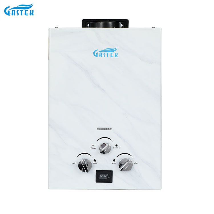 Flue Type Shower LPG Instant Gas Water Heater ကို ရေချိုးခန်းထဲတွင် တပ်ဆင်ပါ။