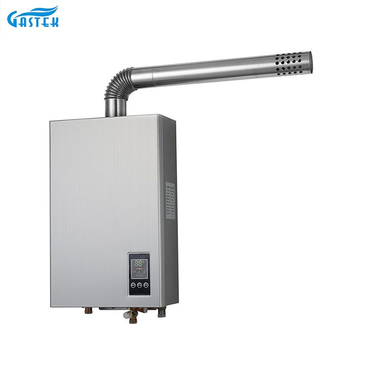 လျှပ်စစ်ဓာတ်အား 220V 110V Constant Temperature Forced Type Compact Size Gas Hot Water Heater